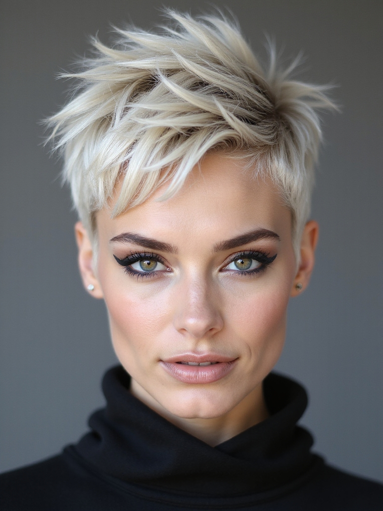 prep for spiky pixie transition