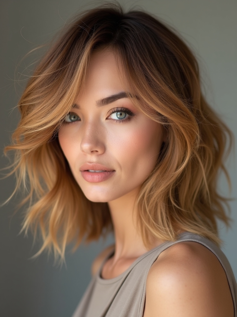 reduced density angled feathering