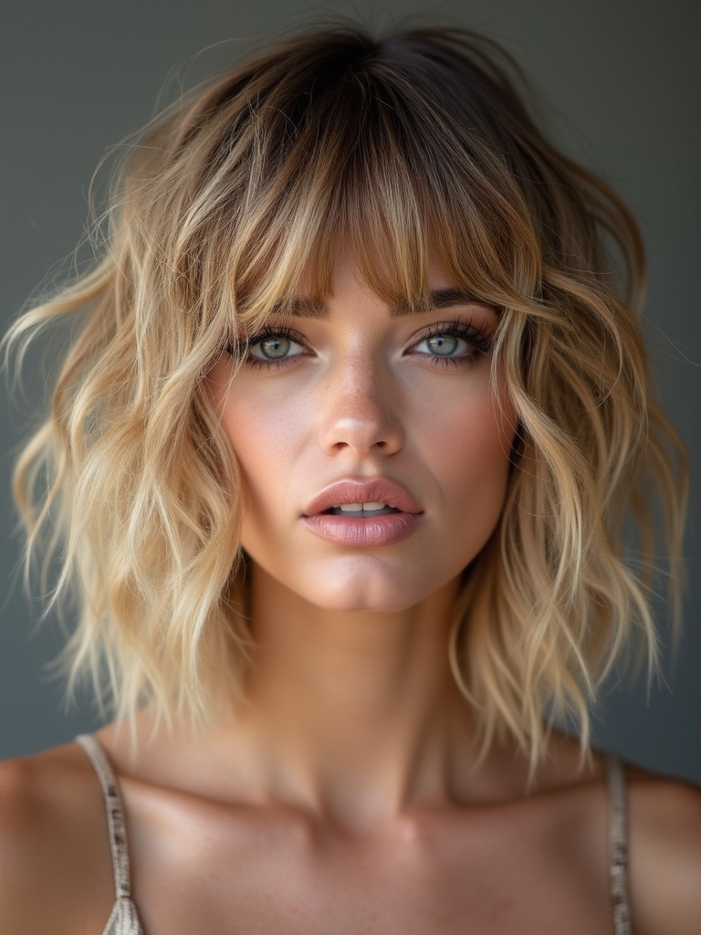 refresh textured messy bob