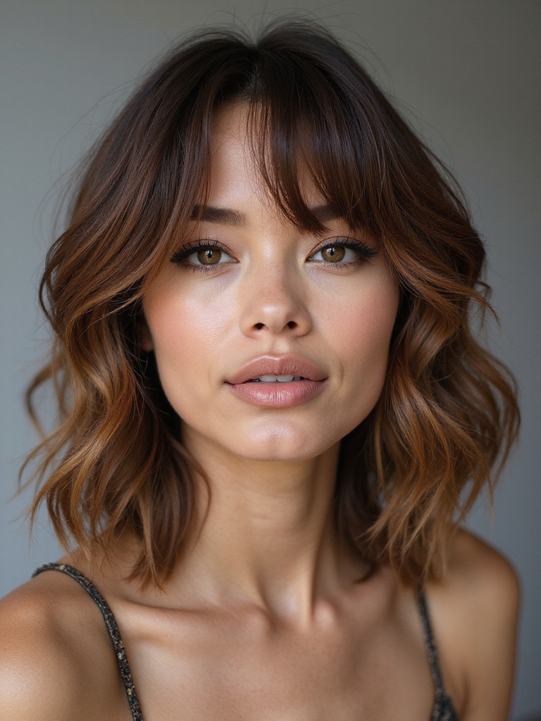 regular trims textured volumized layers