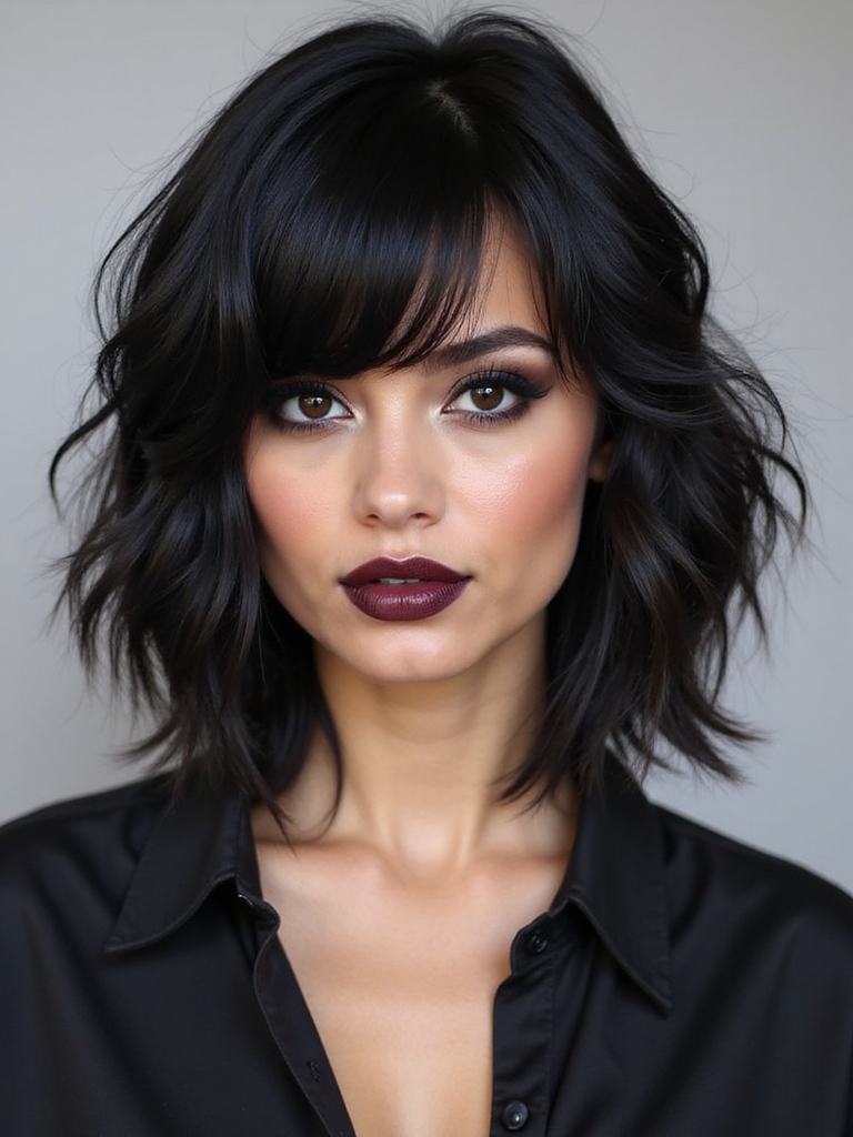 round brushed lifted layered volume