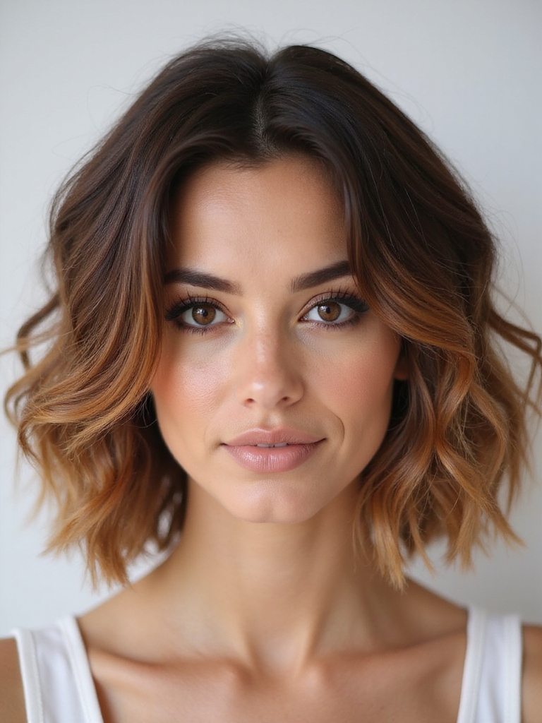 shades enhancing wavy bob