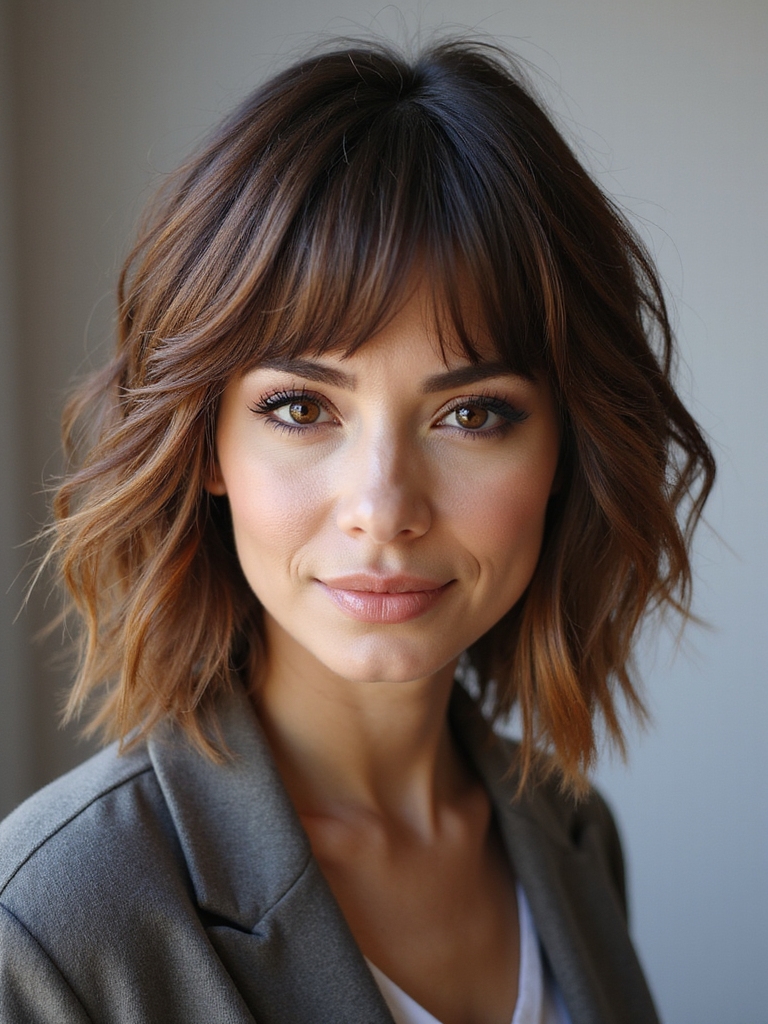 shag cut tailored face shapes