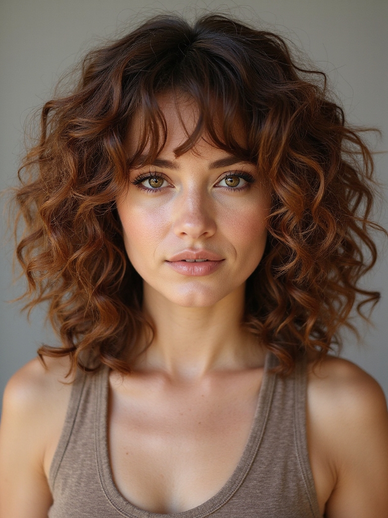 shag haircut enhancing curls