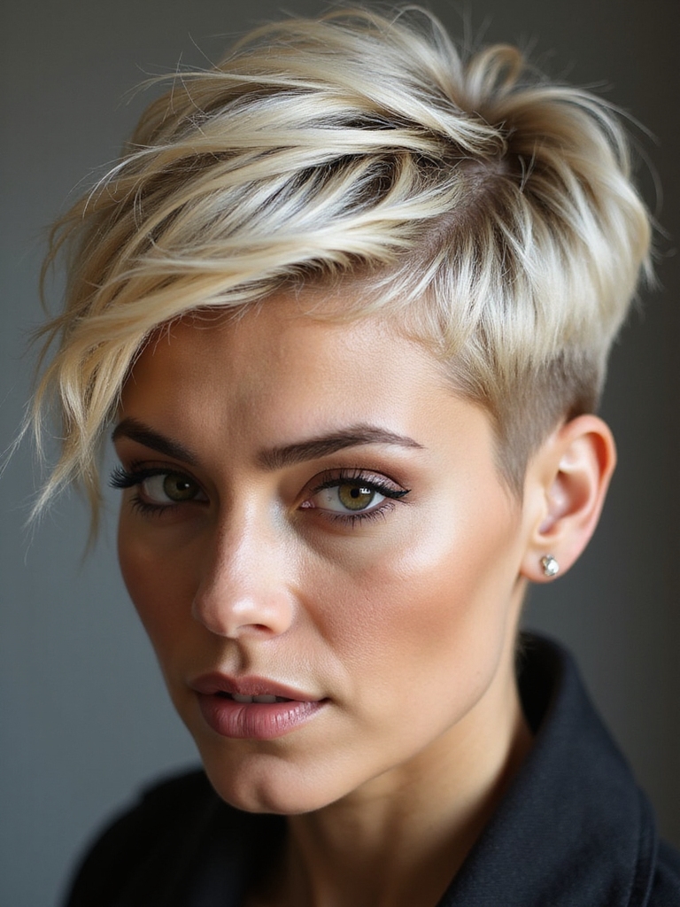 shag haircut with undercut