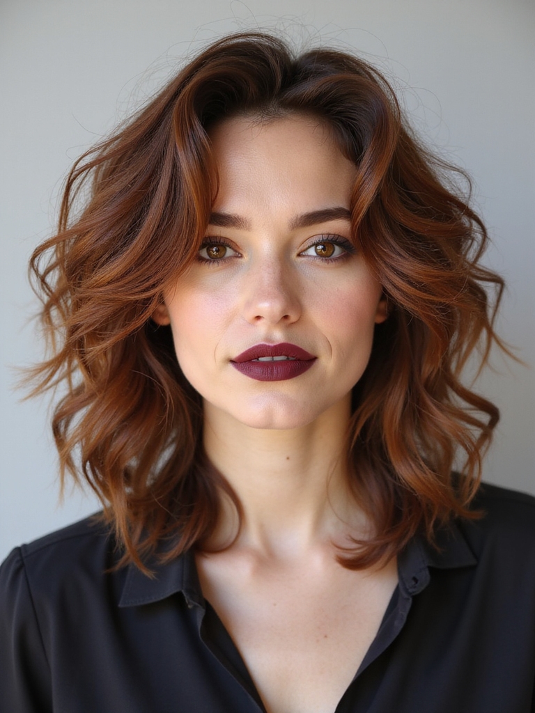 shag layers enhance natural curls