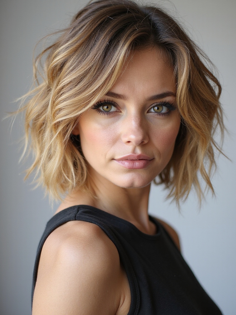 shaggy bob adds volume