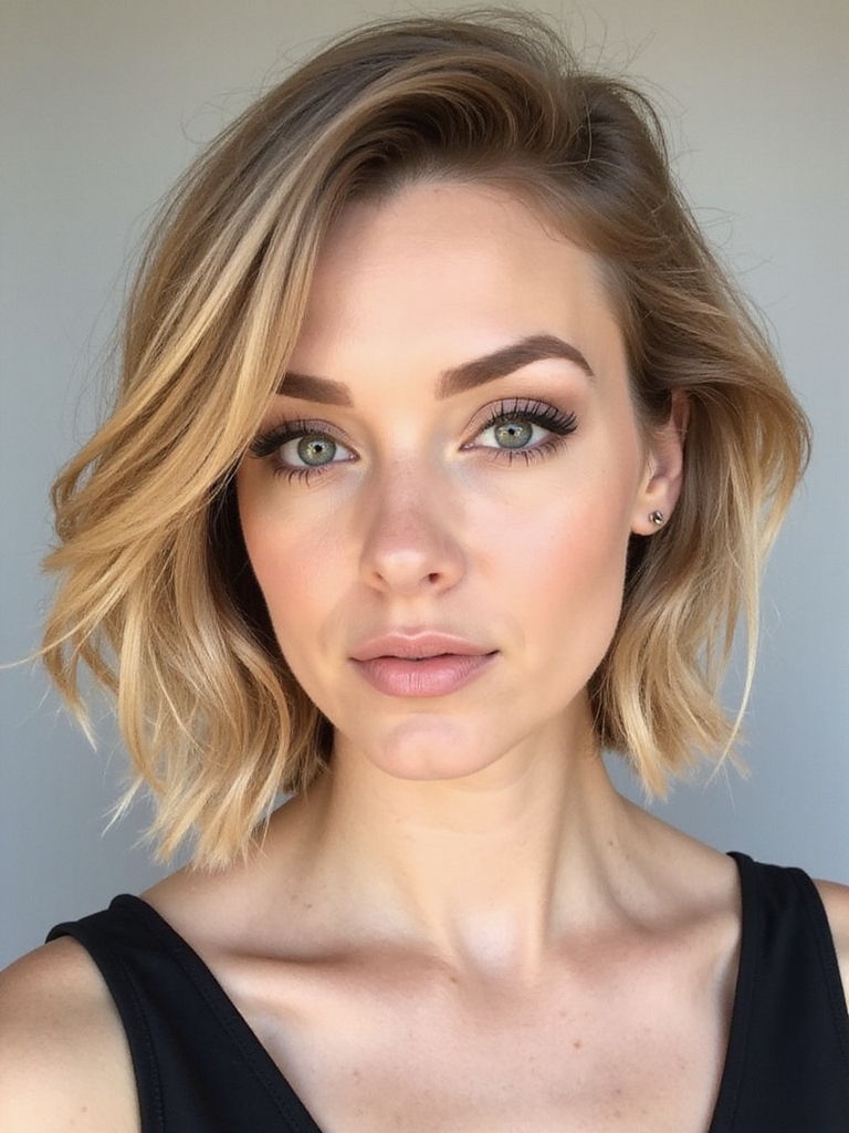 shaggy bob flatters faces