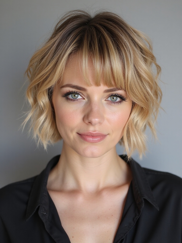 shaggy bob inspiration for fine hair