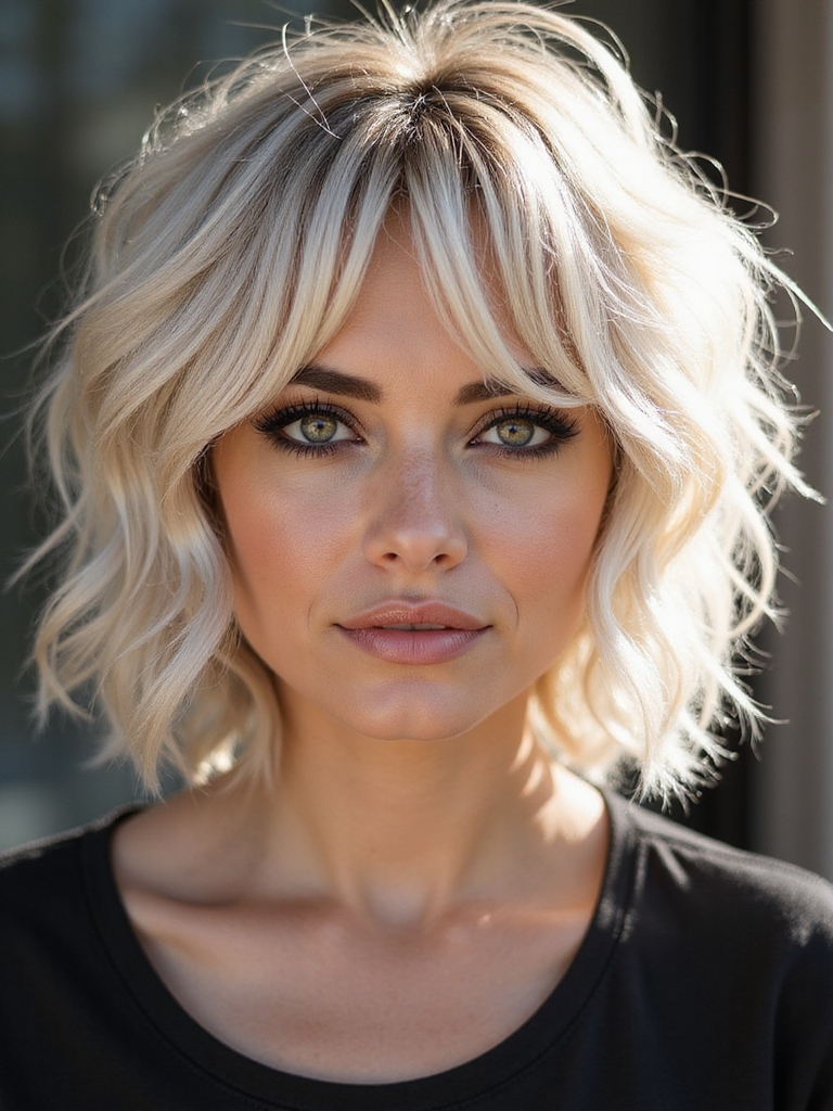 shaggy bob maintenance routine