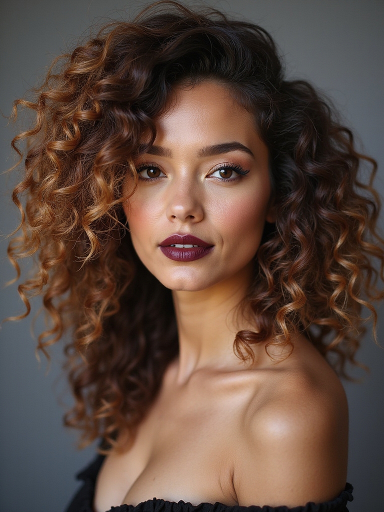 shaggy curly bouncy haircut