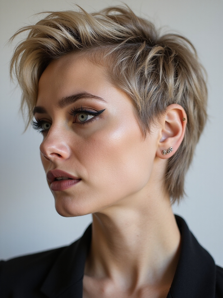 shaggy pixie mullet maintenance