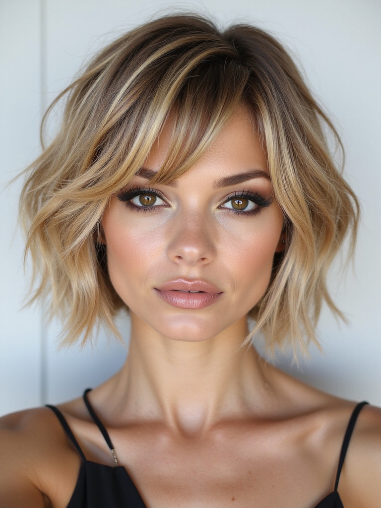 sharp geometric choppy layers
