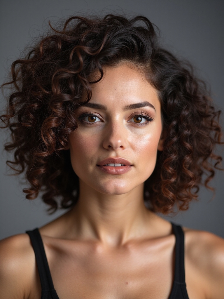 short bob enhances curl definition