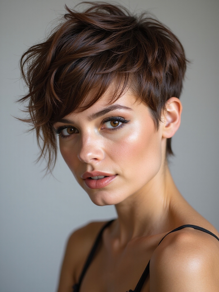 short choppy textured crop