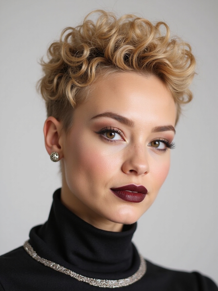 short curls low maintenance routine
