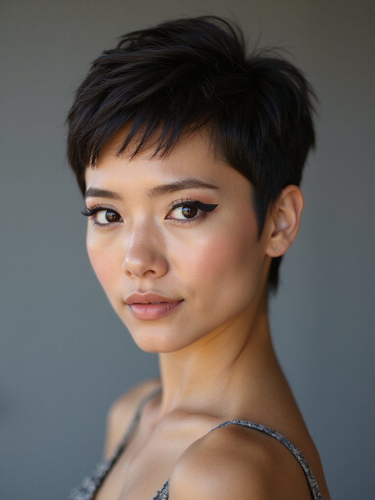 short edgy pixie hairstyles