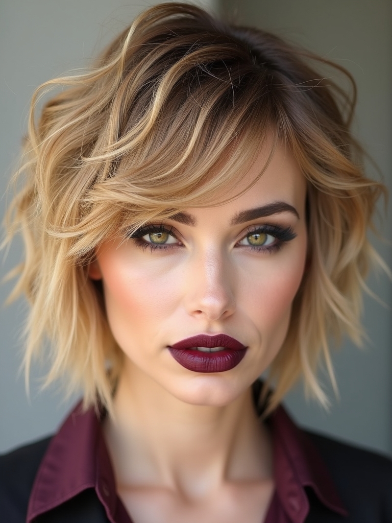 short layered 70s shag