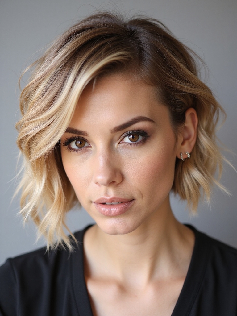 short layers create crown lift