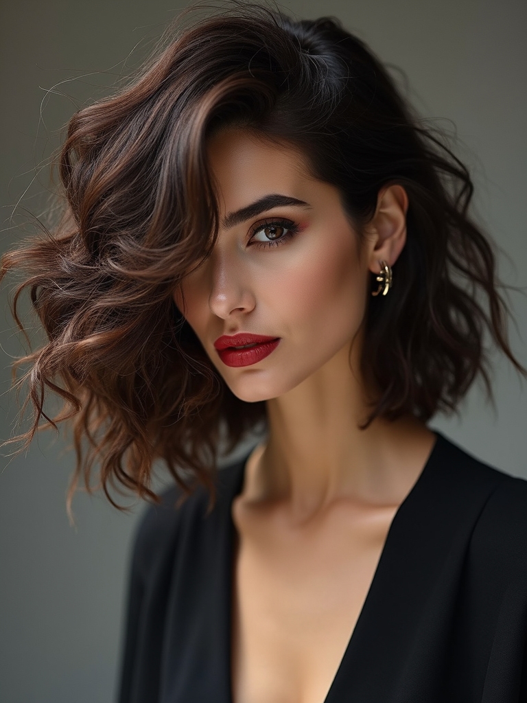 short textured choppy layers