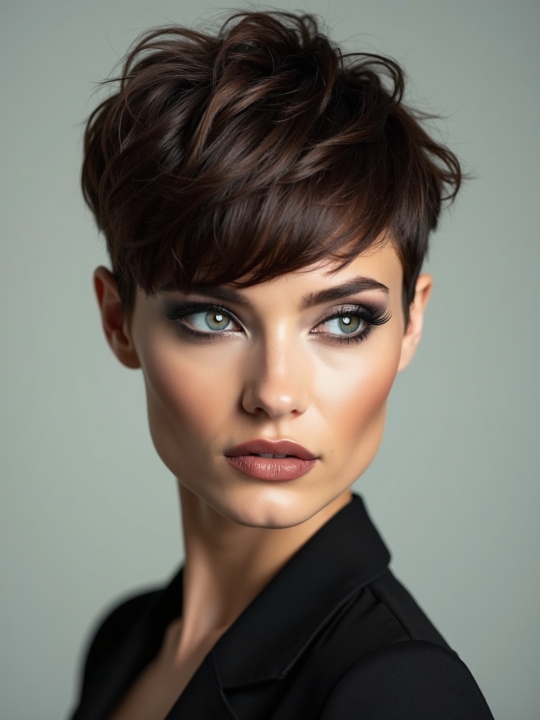 short textured weightless pixie