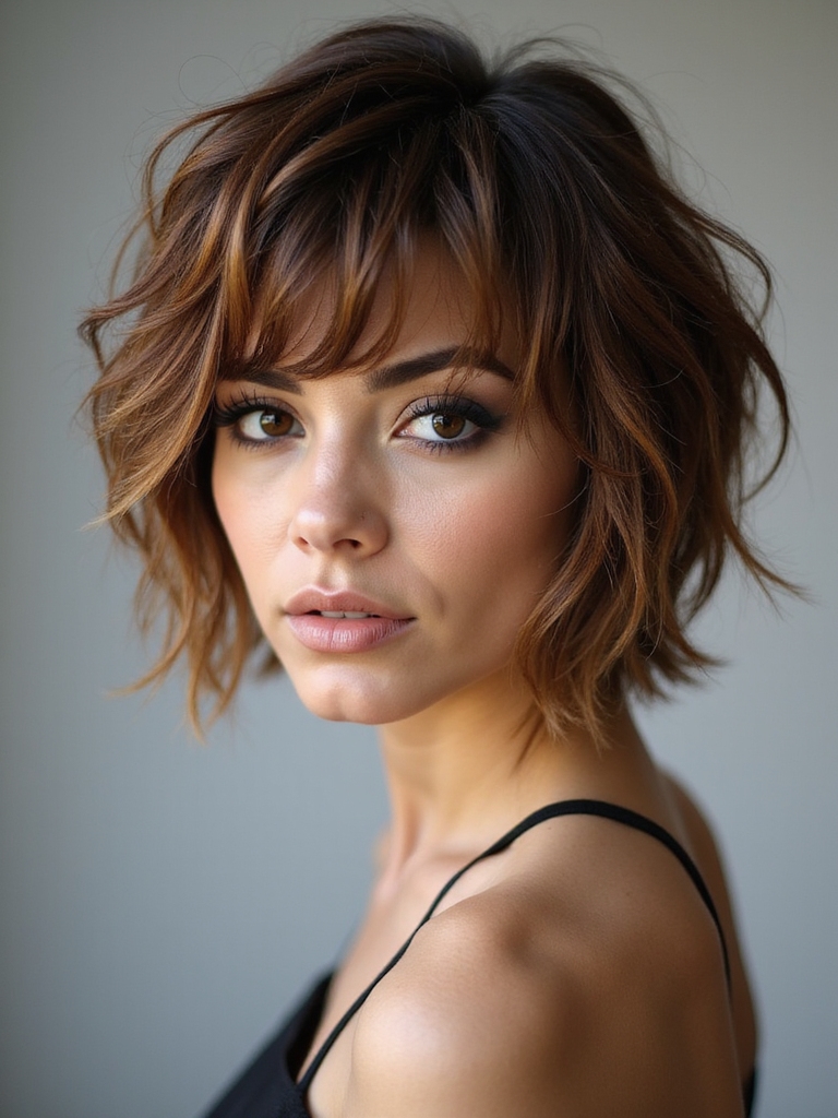 short tousled textured pixie