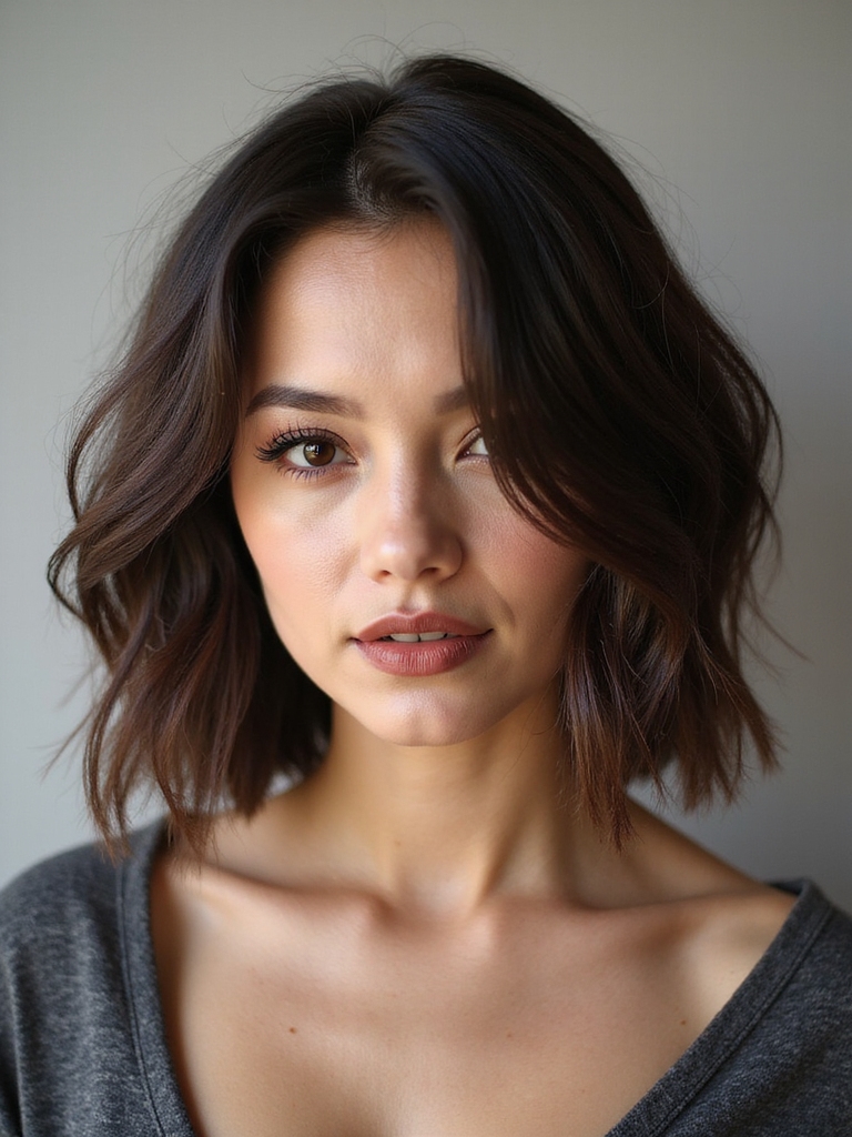 shoulder length fresh layered haircut