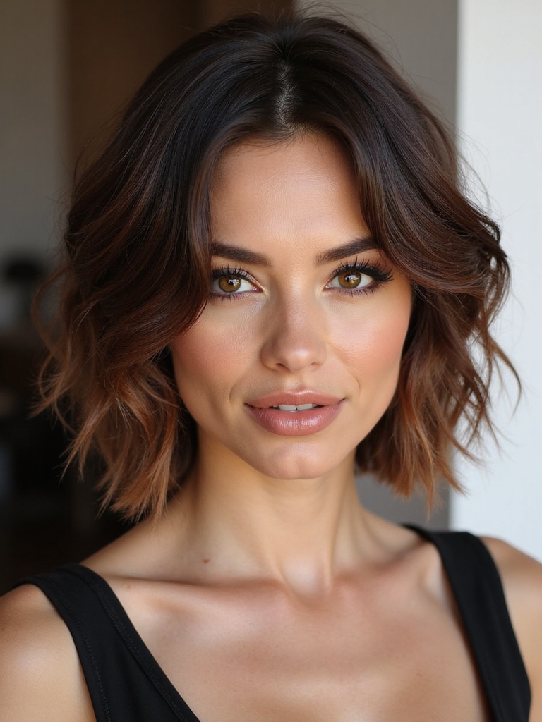 shoulder length shag flatters faces