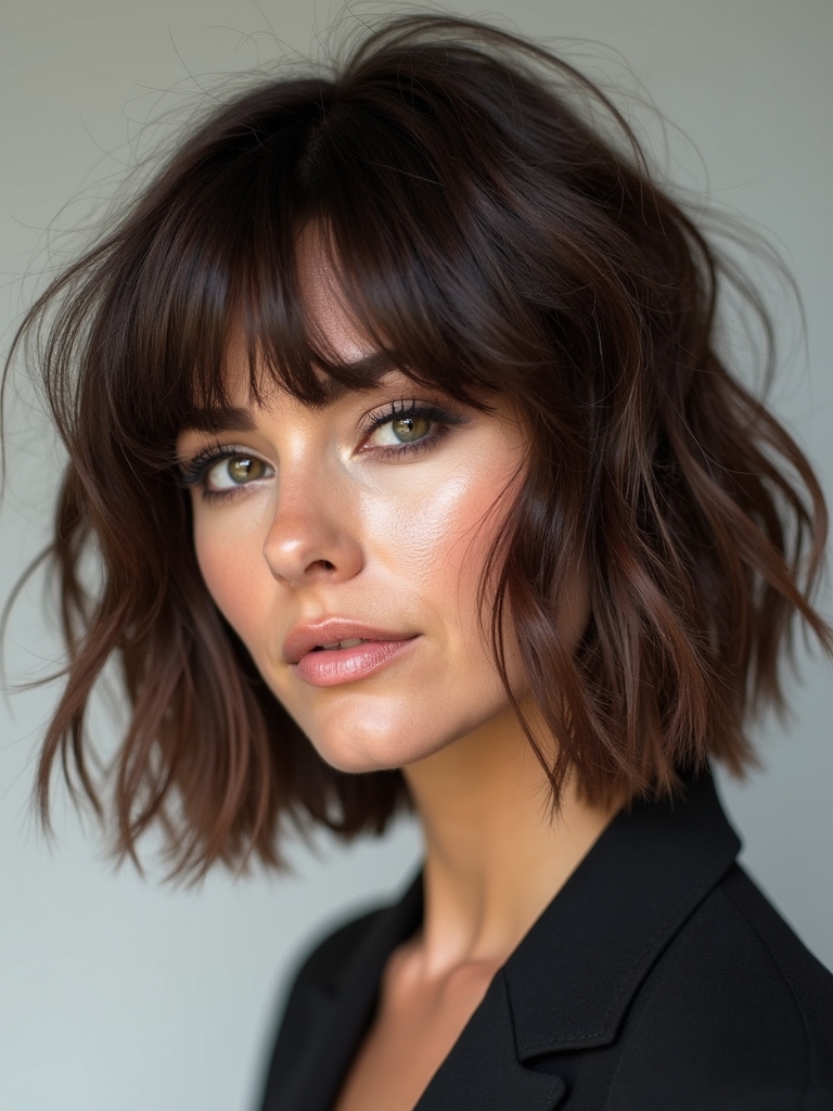 shoulder length textured low maintenance bob