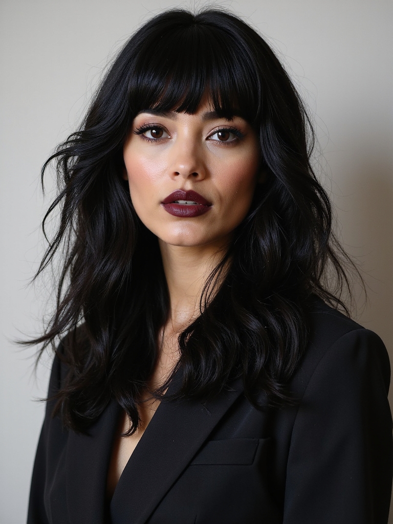 sleek edgy layered straight canvas