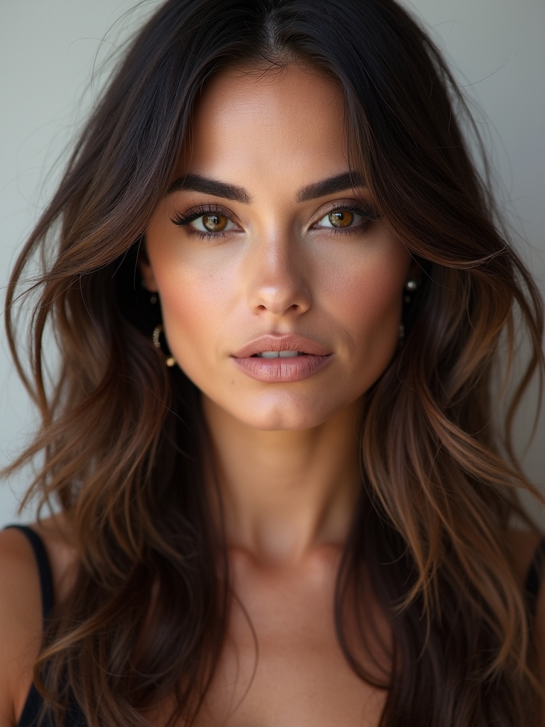 sleek layered sharp edged style