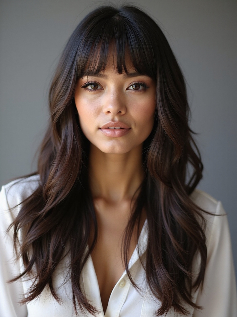 sleek precise short layered