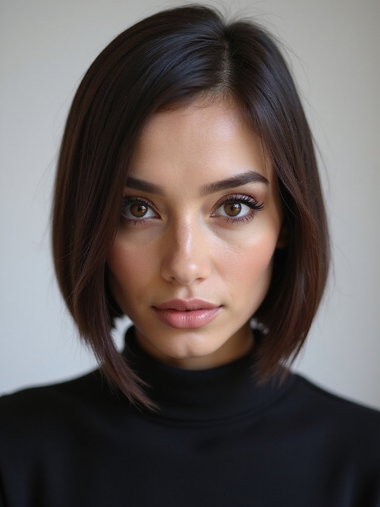 sleek precision cut side bob