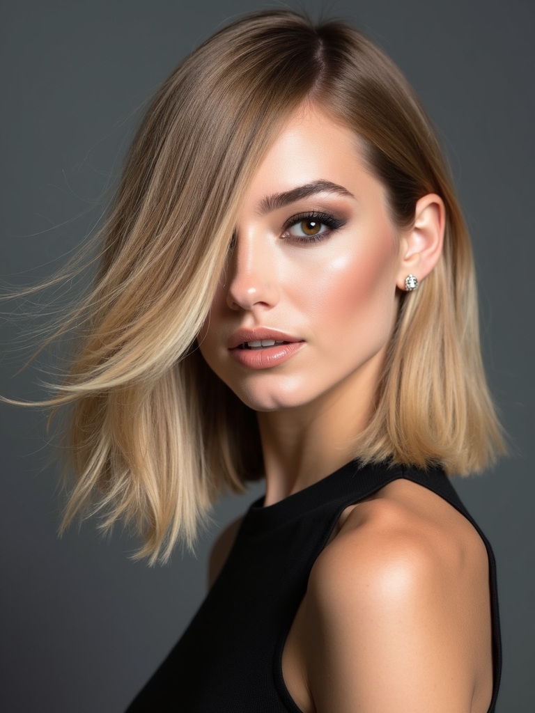 sleek subtle layered modern shag