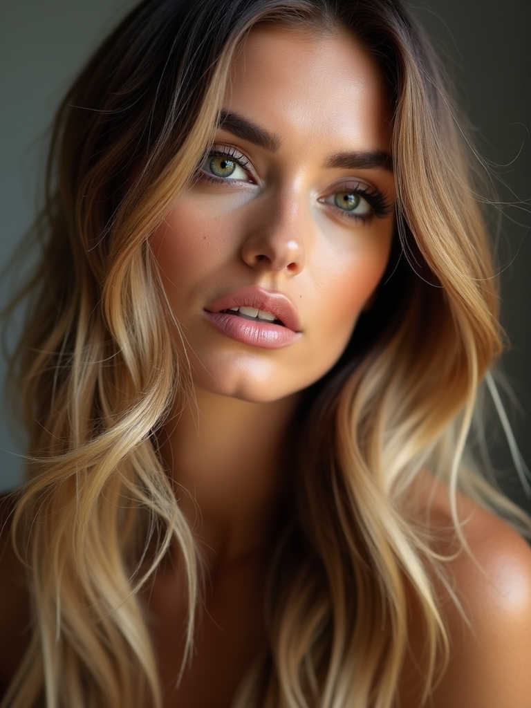 soft face framing wispy layers