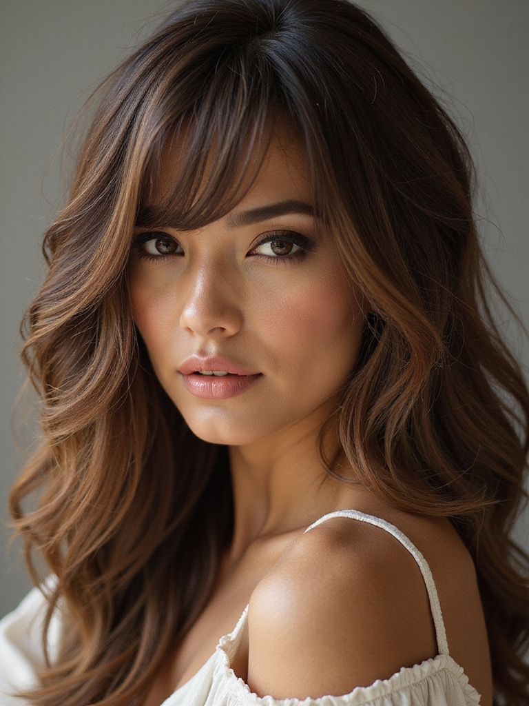 soft feathered vintage waves