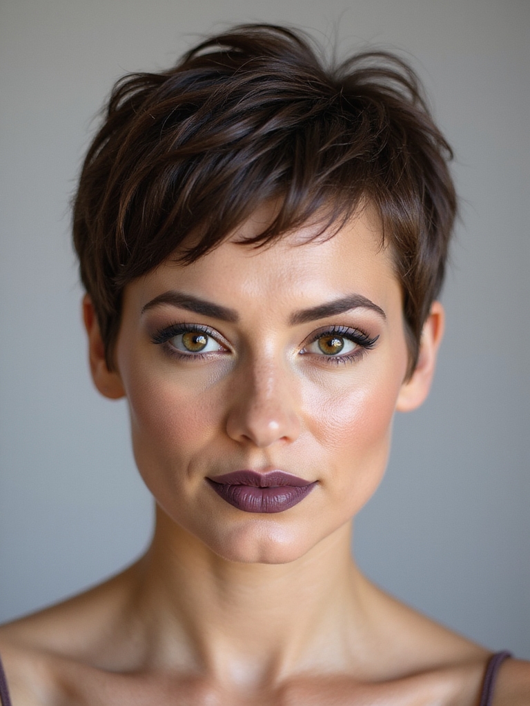 soft feminine textured pixie
