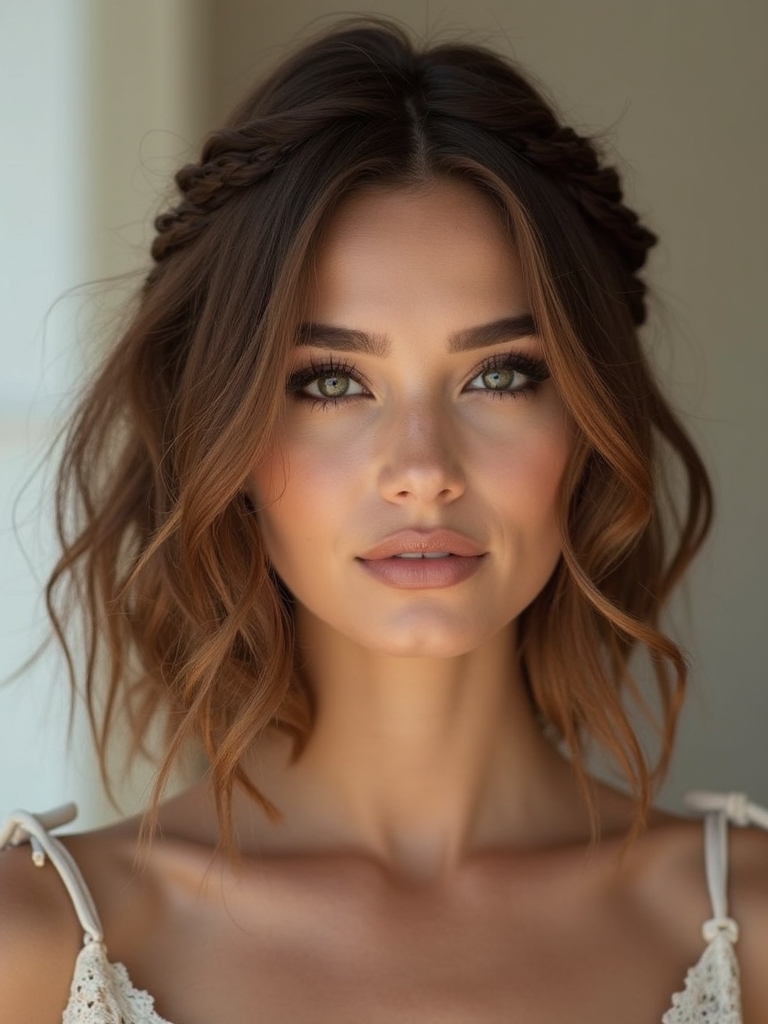 soft romantic twisted bob