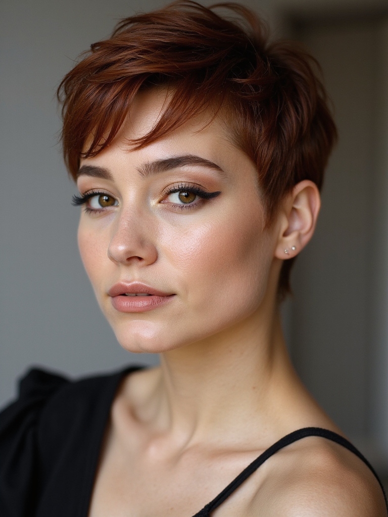 soft textured feminine pixie