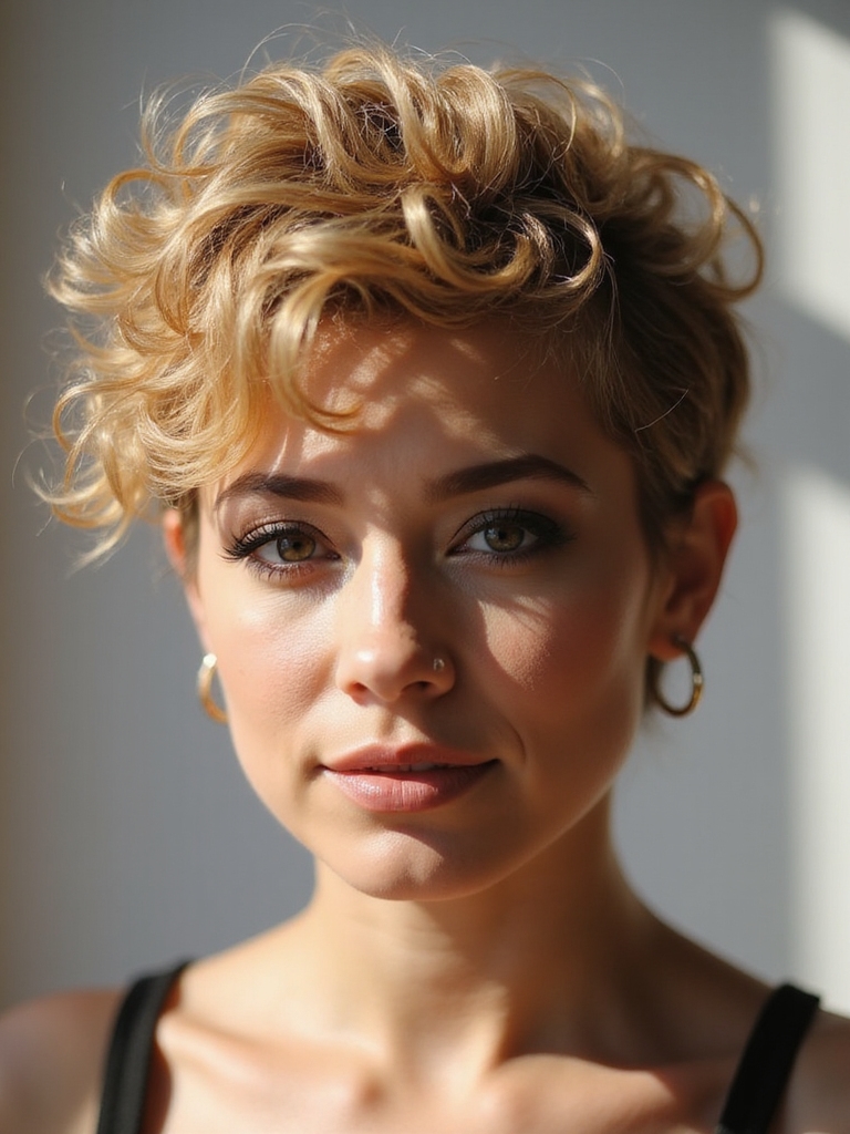 soft tousled romantic pixie
