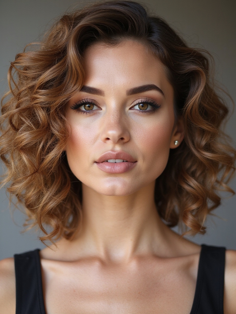 soft undone wavy bob
