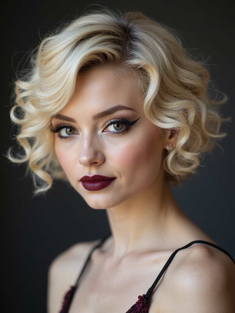 soft wavy romantic pixie