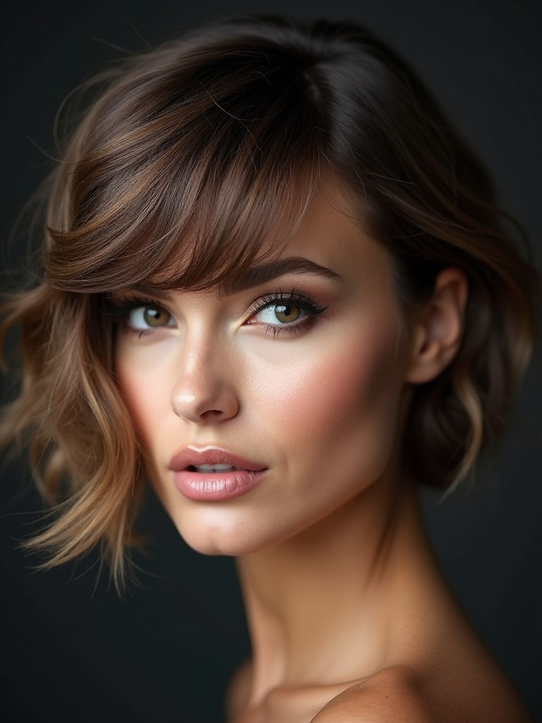 soft windswept face framing layers