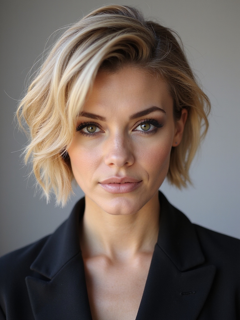 soften angular jawlines with stacked