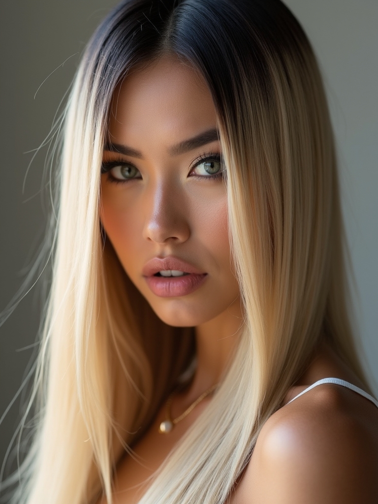 strategic dimensional face framing highlights