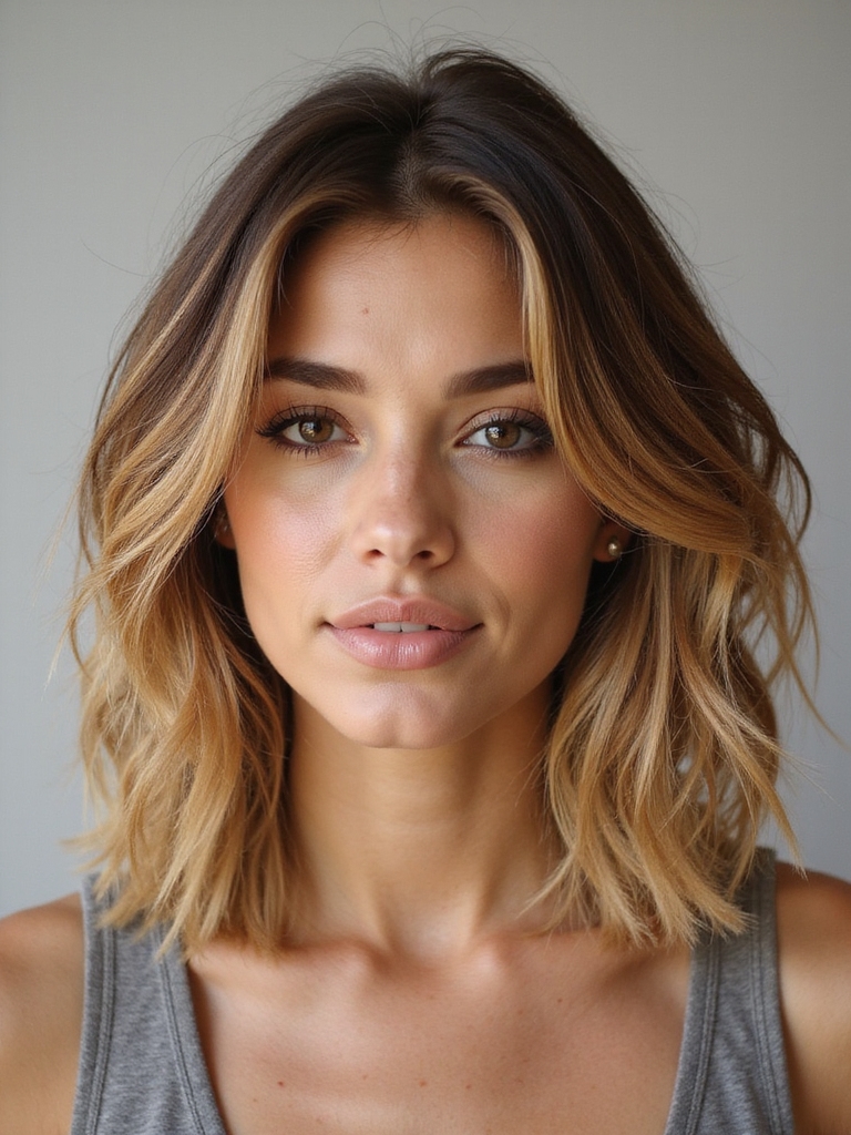 strategic face framing layering placement