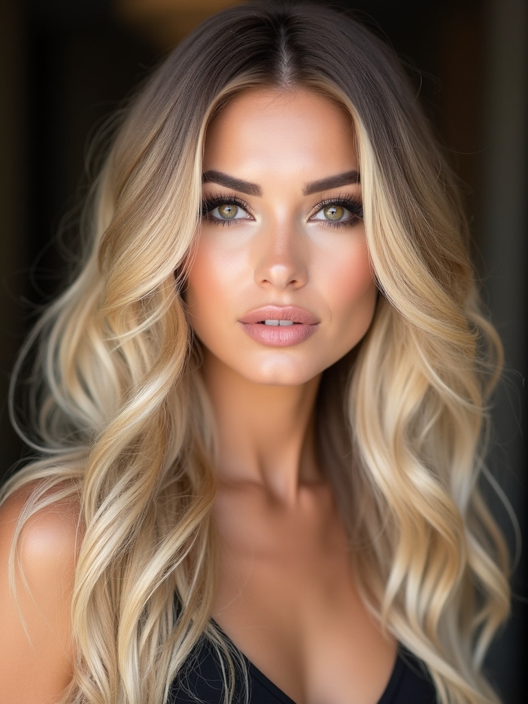 strategic face framing luminous highlights