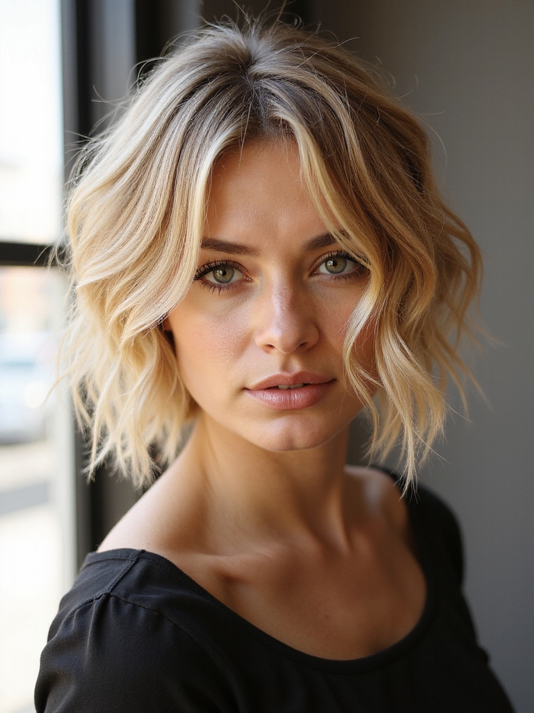strategic layered textured shag