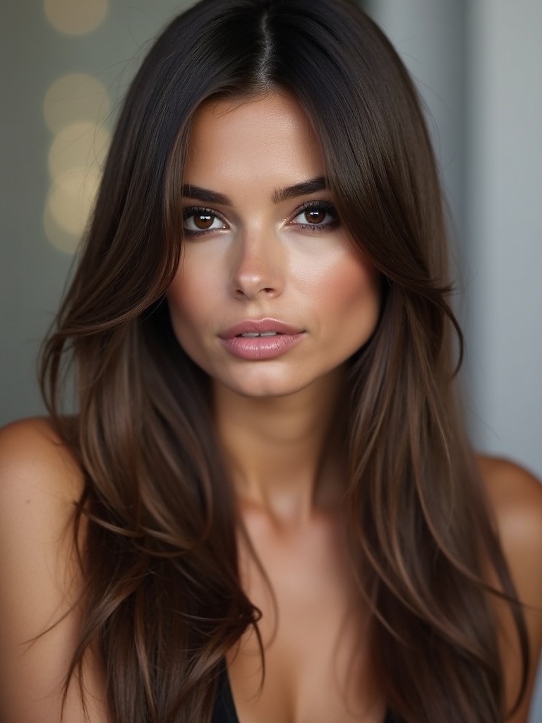 subtle layers enhance straight hair