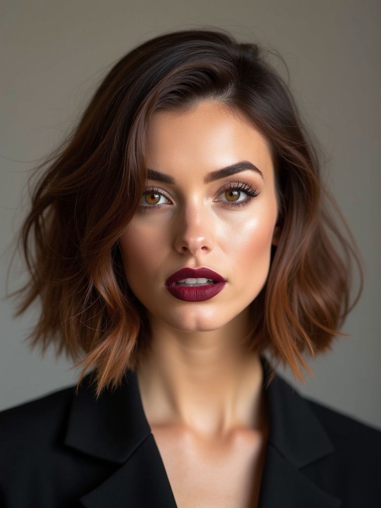 tailored french bob styling